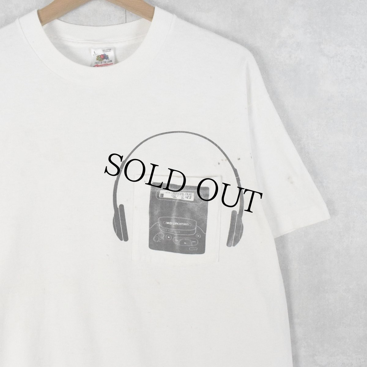 画像2: 90's WKSF USA製 "99.9 KISS" ラジオ局プリントポケットTシャツ L (2)