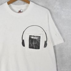 画像2: 90's WKSF USA製 "99.9 KISS" ラジオ局プリントポケットTシャツ L (2)