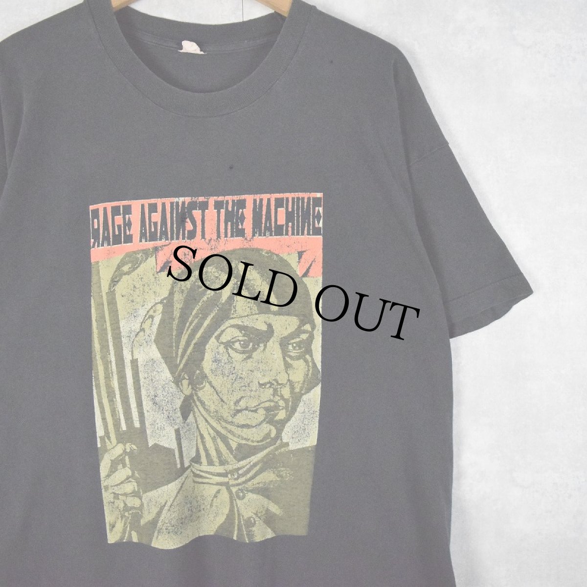 画像1: 【SALE】 80〜90's Rage Against the Machine ロックバンドTシャツ (1)