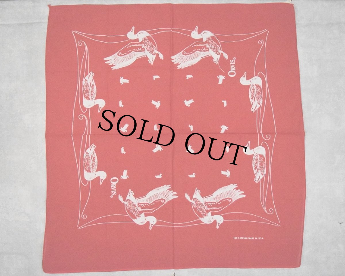 画像2: 70's ORVIS USA製 鴨柄 バンダナ DEADSTOCK (2)