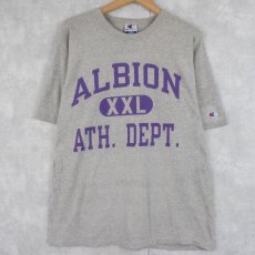 画像1: 90's Champion USA製 "ALBION ATH. DEPT." プリントTシャツ L (1)