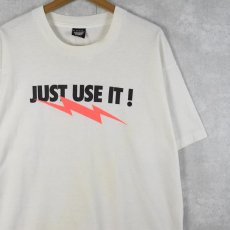 画像1: 90's Vermont American USA製 "JUST USE IT !" 電動工具メーカー プリントTシャツ XL (1)