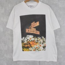 画像1: 90's "1500 HAIGHT 600 ASHBURY" プリントTシャツ L (1)