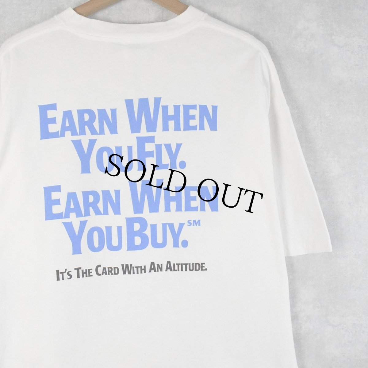 画像2: 90's SOUTHWEST AIRLINES USA製 クレジットカードプリントTシャツ XL (2)