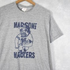画像1: 80's USA製 "MADSON'S MAULERS" プリントTシャツ L (1)