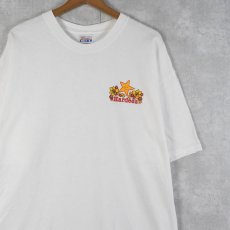 画像1: Hardee's ファストフードチェーン ロゴプリントTシャツ L (1)
