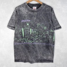 画像1: 90's USA製 "ARIZONA" イラストプリントTシャツ L (1)