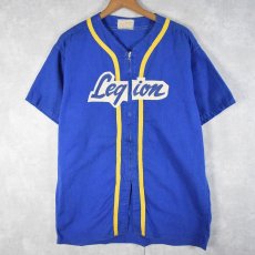 画像1: 〜80's "Legion" フルジップ ベースボールシャツ SIZE40 (1)