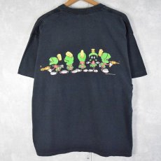 画像2: 90's Looney Tunes USA製 マービン・ザ・マーシャン キャラクタープリントTシャツ BLACK XL (2)