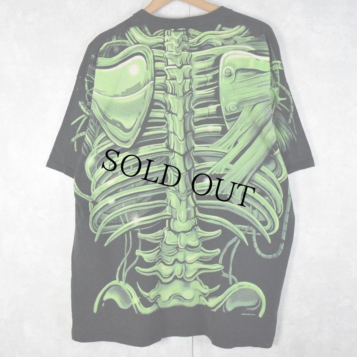 画像2: 90's LIQUID BLUE スカル 大判プリントTシャツ XL (2)