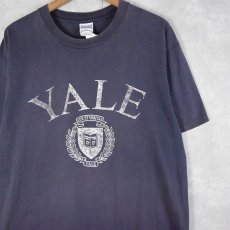 画像1: 90's USA製 "YALE" プリントTシャツ XL (1)