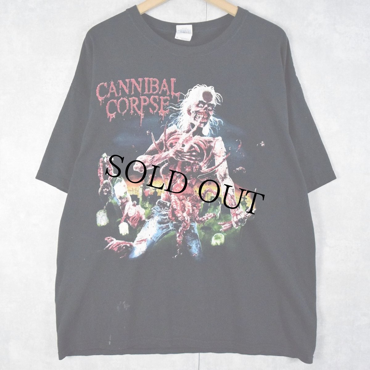 画像1: CANNIBAL CORPSE デスメタルバンドTシャツ BLACK XL (1)