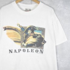 画像1: 90's NAPOLEON  USA製 フランス皇帝プリントTシャツ XL (1)