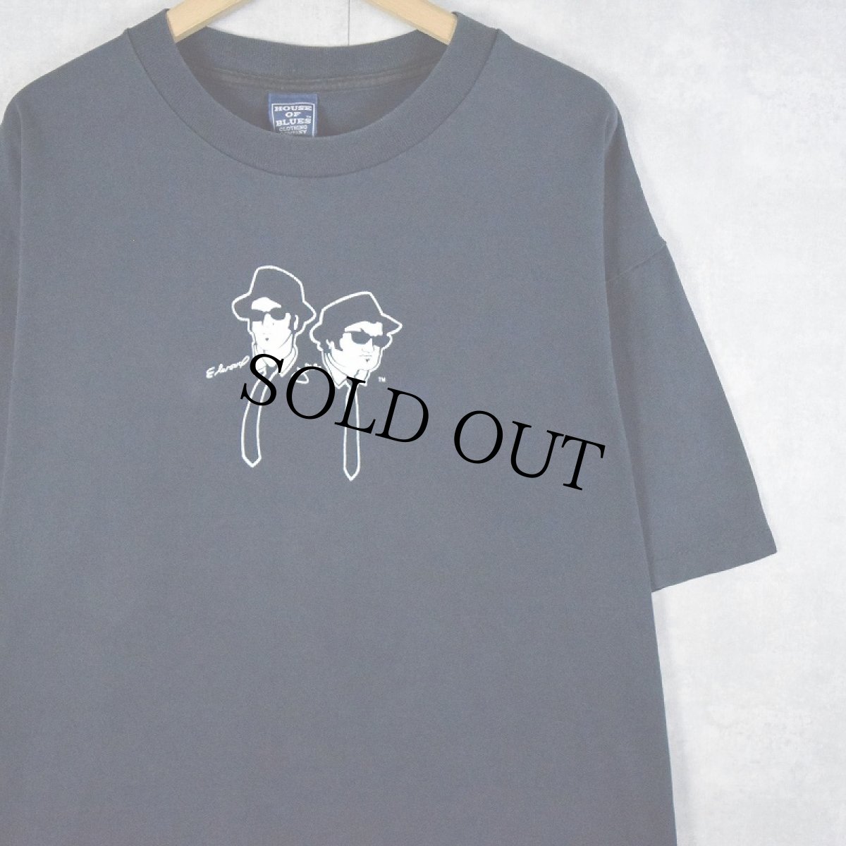 画像1: 90's THE BLUES BROTHERS "HOUSE OF BLUES Sunset Strip" ブルースバンドプリントTシャツ BLACK XL (1)