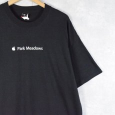 画像1: Apple "Park Meadows" ロゴプリントTシャツ BLACK XL (1)