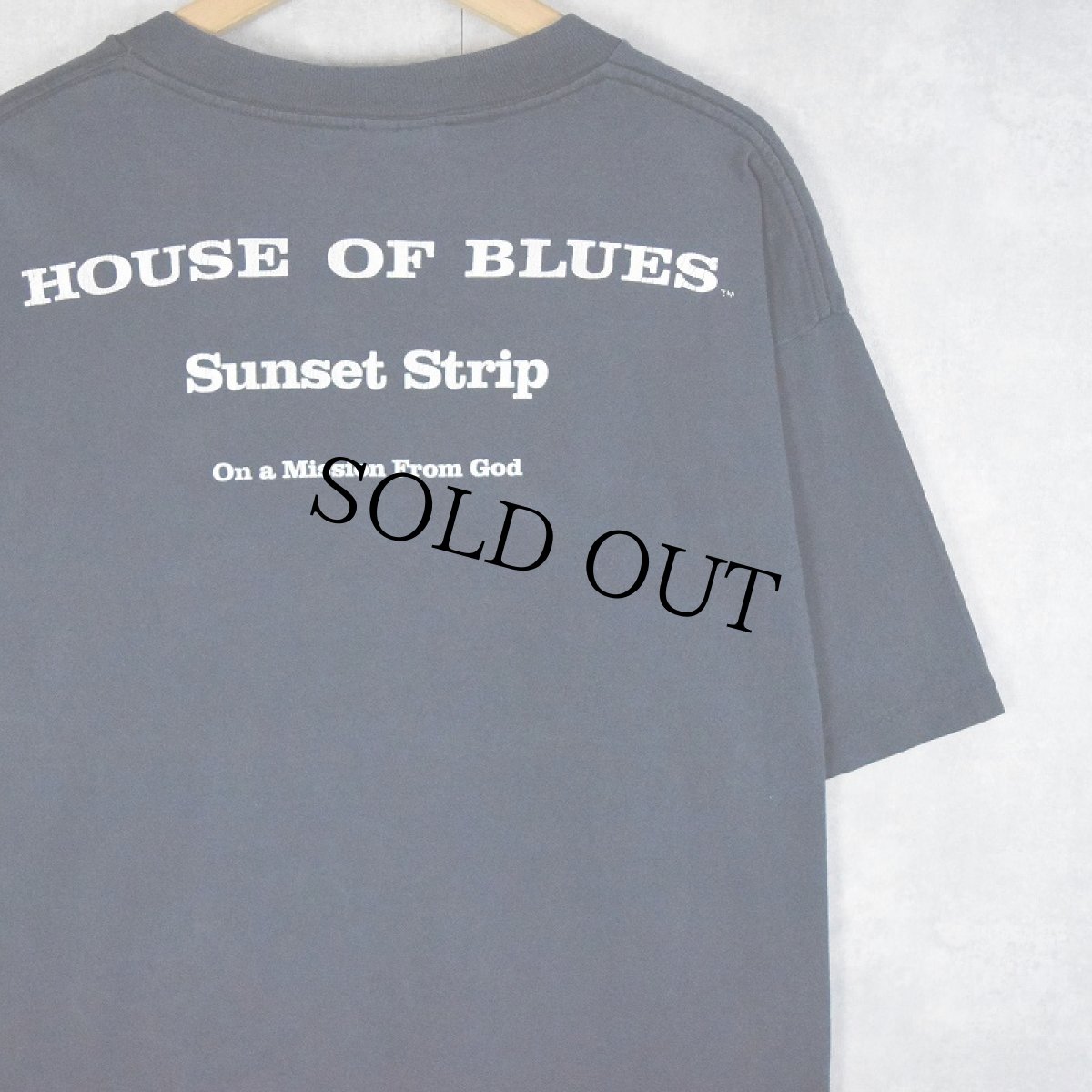 画像2: 90's THE BLUES BROTHERS "HOUSE OF BLUES Sunset Strip" ブルースバンドプリントTシャツ BLACK XL (2)