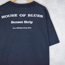 画像2: 90's THE BLUES BROTHERS "HOUSE OF BLUES Sunset Strip" ブルースバンドプリントTシャツ BLACK XL (2)