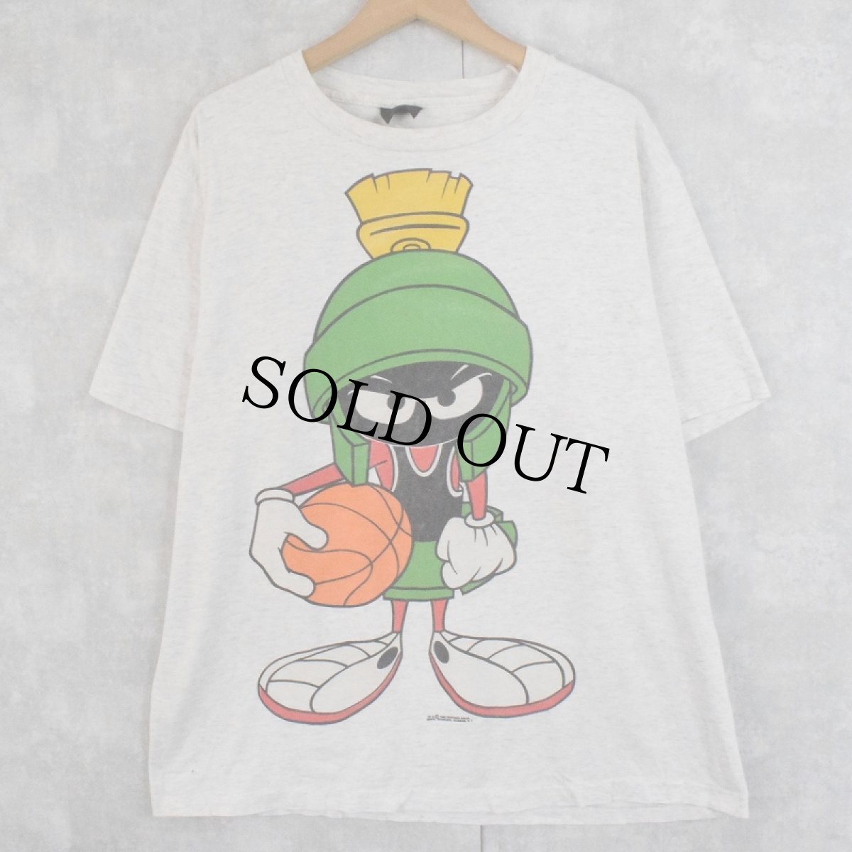 画像1: 90's Looney Tunes USA製 マービン・ザ・マーシャン キャラクターTシャツ XL (1)