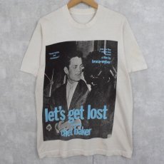 画像1: 90's BRUCE WEBER "let's get lost starring chet baker" フォトプリントTシャツ (1)