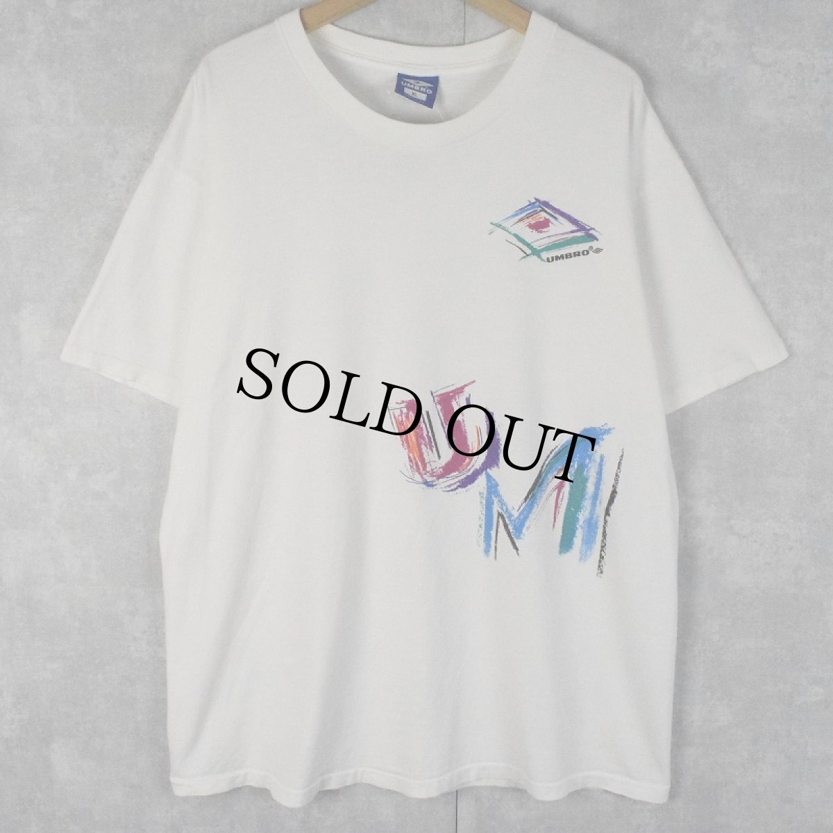 画像1: 90's UMBRO USA製 ロゴプリントTシャツ XL (1)