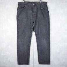 画像1: 80's Levi's 501-0658 USA製 ブラックデニムパンツ W38 (1)