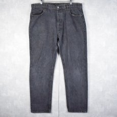 画像1: 80's Levi's 501-0658 USA製 ブラックデニムパンツ W38 (1)