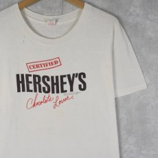 画像1: 90's HERSHEY'S USA製 "Chocolate Lover" チョコレートブランドプリントTシャツ XL (1)