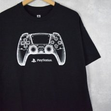 画像1: PlayStation ゲーム機プリントTシャツ BLACK XL (1)