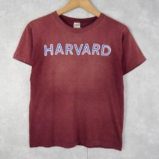 画像1: 70's Champion バータグ USA製 "HARVARD" プリントTシャツ M (1)