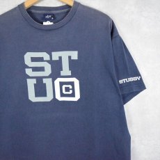 画像1: STUSSY "STU?" プリントTシャツ L (1)