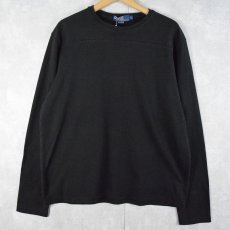 画像1: POLO Ralph Lauren 無地スウェット BLACK L (1)