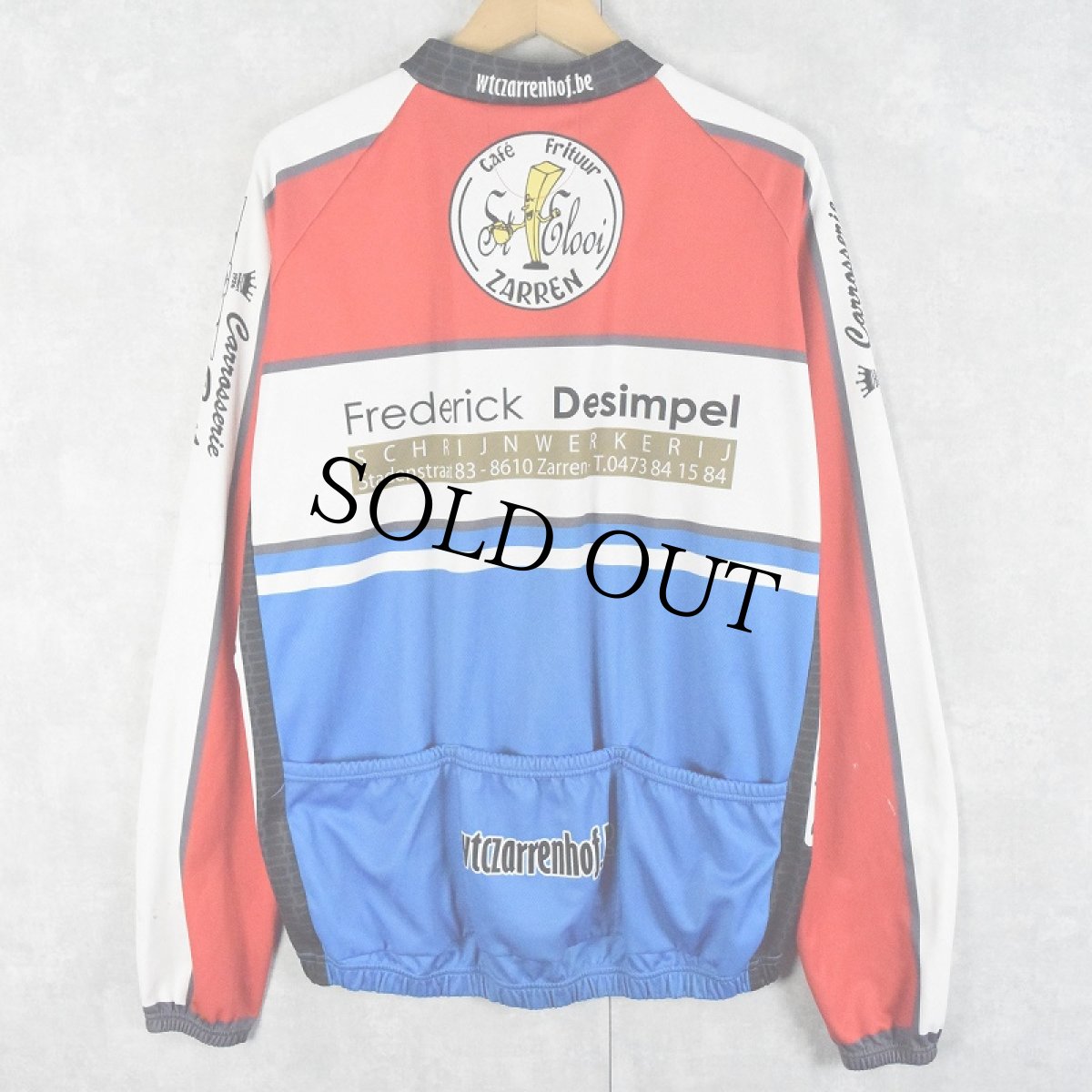 画像2: GEEST POLAND製 フルジップ サイクリングシャツ 3XL (2)