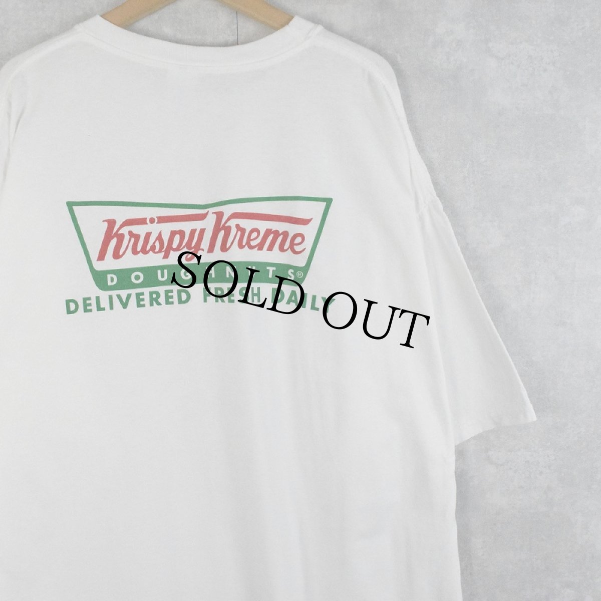 画像1: Krispy Kreme Doughnuts ドーナツショップ ロゴプリントTシャツ XXXXL (1)