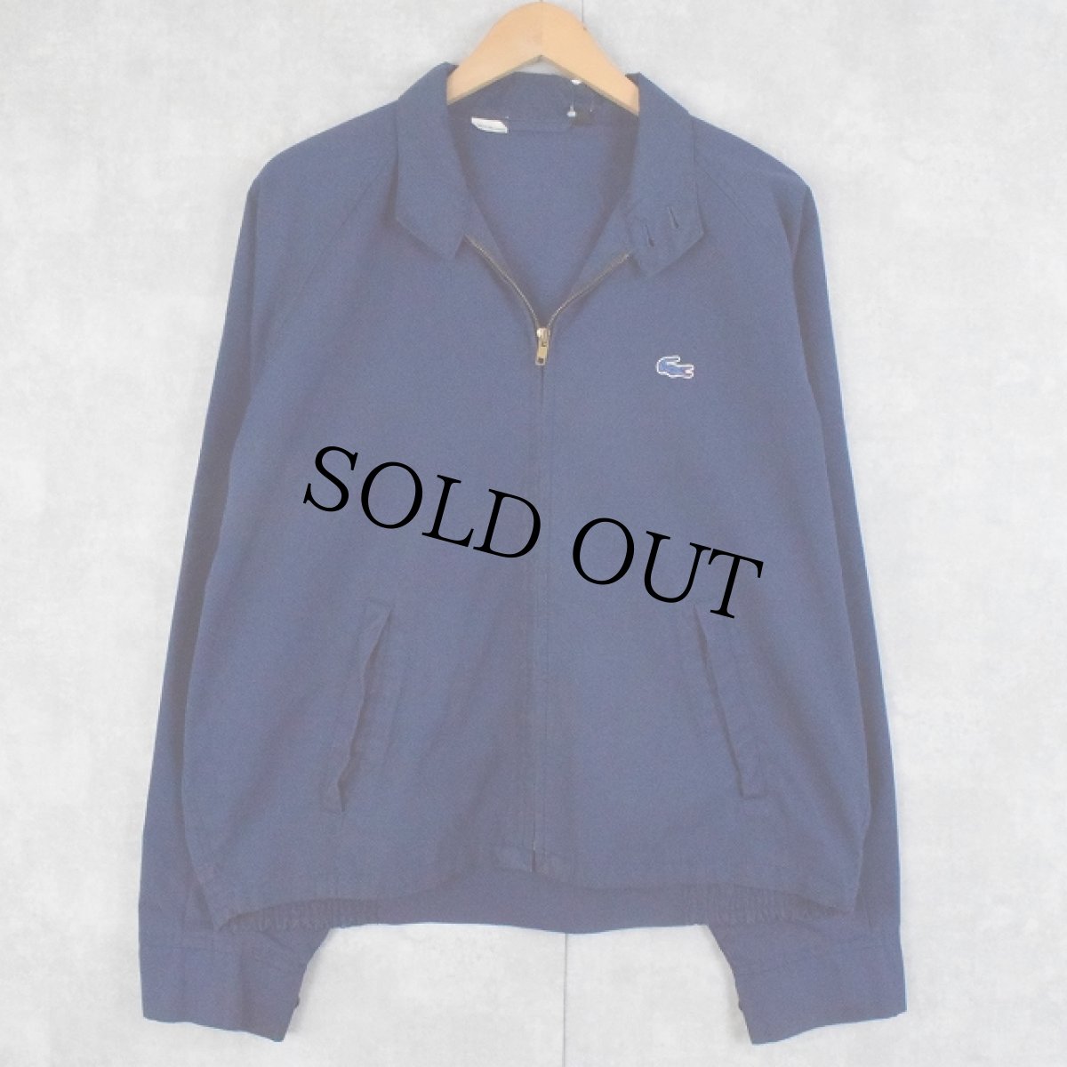 画像1: 〜90's IZOD LACOSTE 刺繍 コットンスイングトップ NAVY XL (1)
