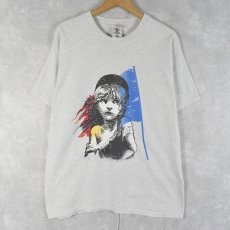 画像1: Les Miserables ミュージカルプリントTシャツ L (1)