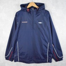 画像1: 90〜2000's UMBRO "PRO TRAINING" ハーフジップ ナイロンプルオーバージャケット NAVY S (1)