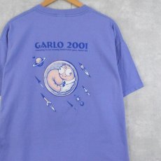 画像2: 2000's CARLO 2001 "OBEY THE ROCK" ゴリライラストプリントTシャツ XL (2)
