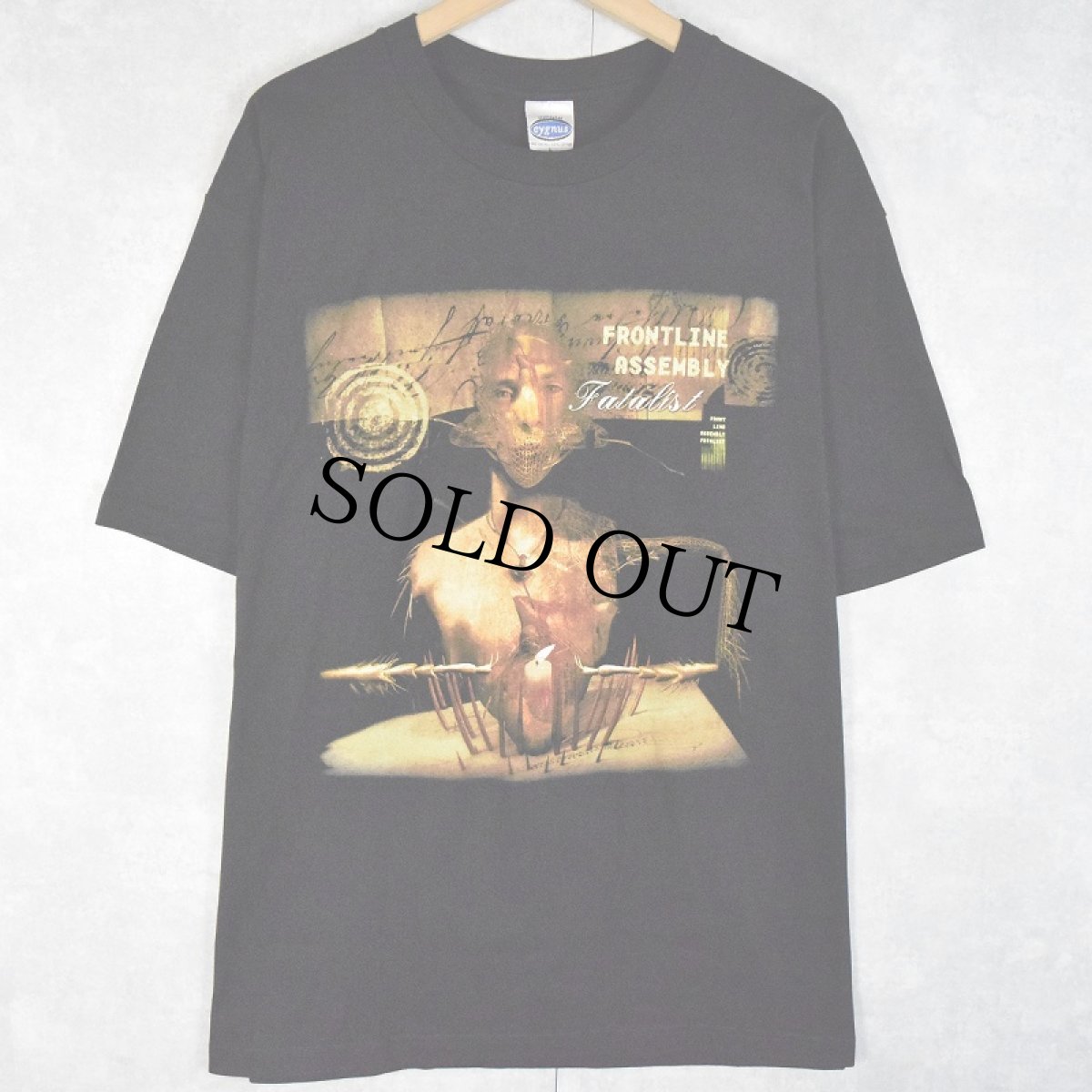 画像1: FRONT LINE ASSEMBLY バンド プリントTシャツ BLACK L (1)