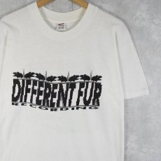 画像1: 【SALE】 80〜90's USA製 "DIFFERENT FUR RECORDING" レコーディングスタジオ プリントTシャツ L (1)