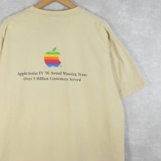 画像1: 90's apple USA製 "Apple Assist" レインボーロゴ プリントTシャツ XL (1)