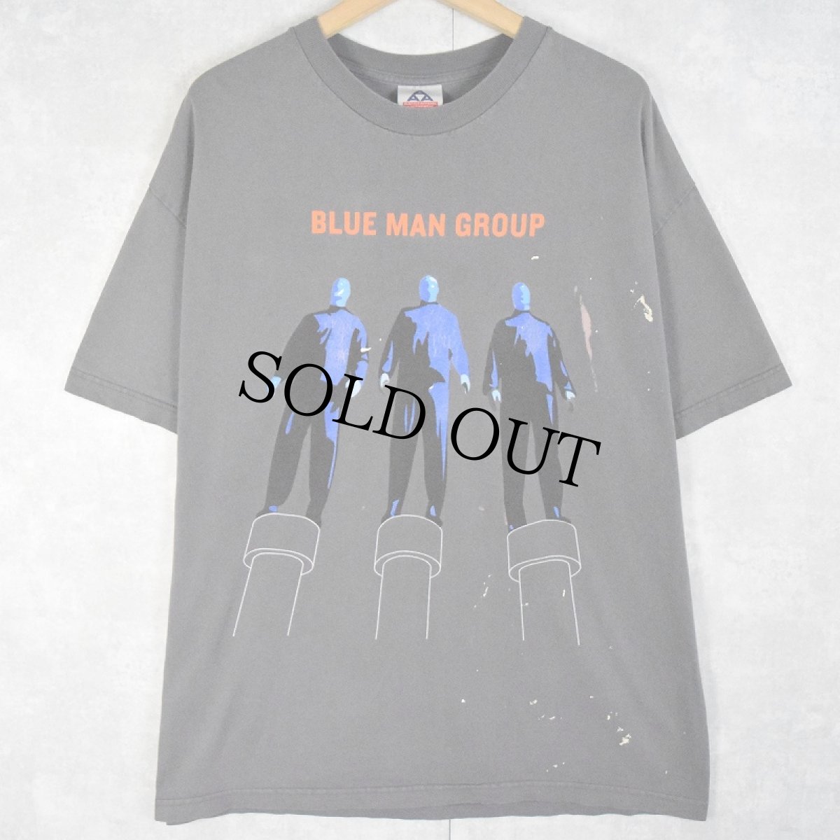 画像1: BLUE MAN GROUP パフォーマンスグループ プリントTシャツ XL (1)