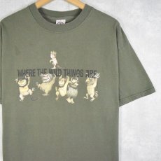 画像1: かいじゅうたちのいるところ 絵本プリントTシャツ L (1)