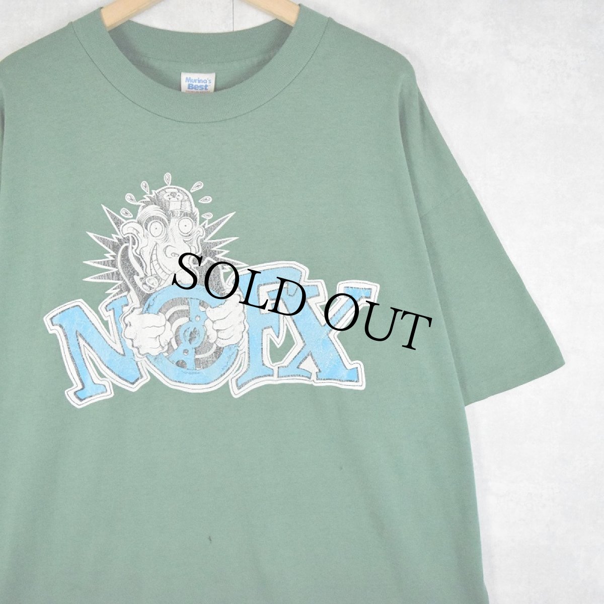 画像1: 90's NOFX USA製 パンクロックバンド プリントTシャツ XL (1)