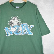 画像1: 90's NOFX USA製 パンクロックバンド プリントTシャツ XL (1)