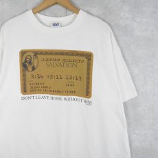 画像1: 2000's "DON'T LEAVE HOME WITHOUT HIM" ジーザスプリントTシャツ (1)