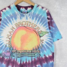 画像1: 90's LIQUID BLUE "The Allman Brothers Band" USA製 ロックバンド タイダイTシャツ L (1)