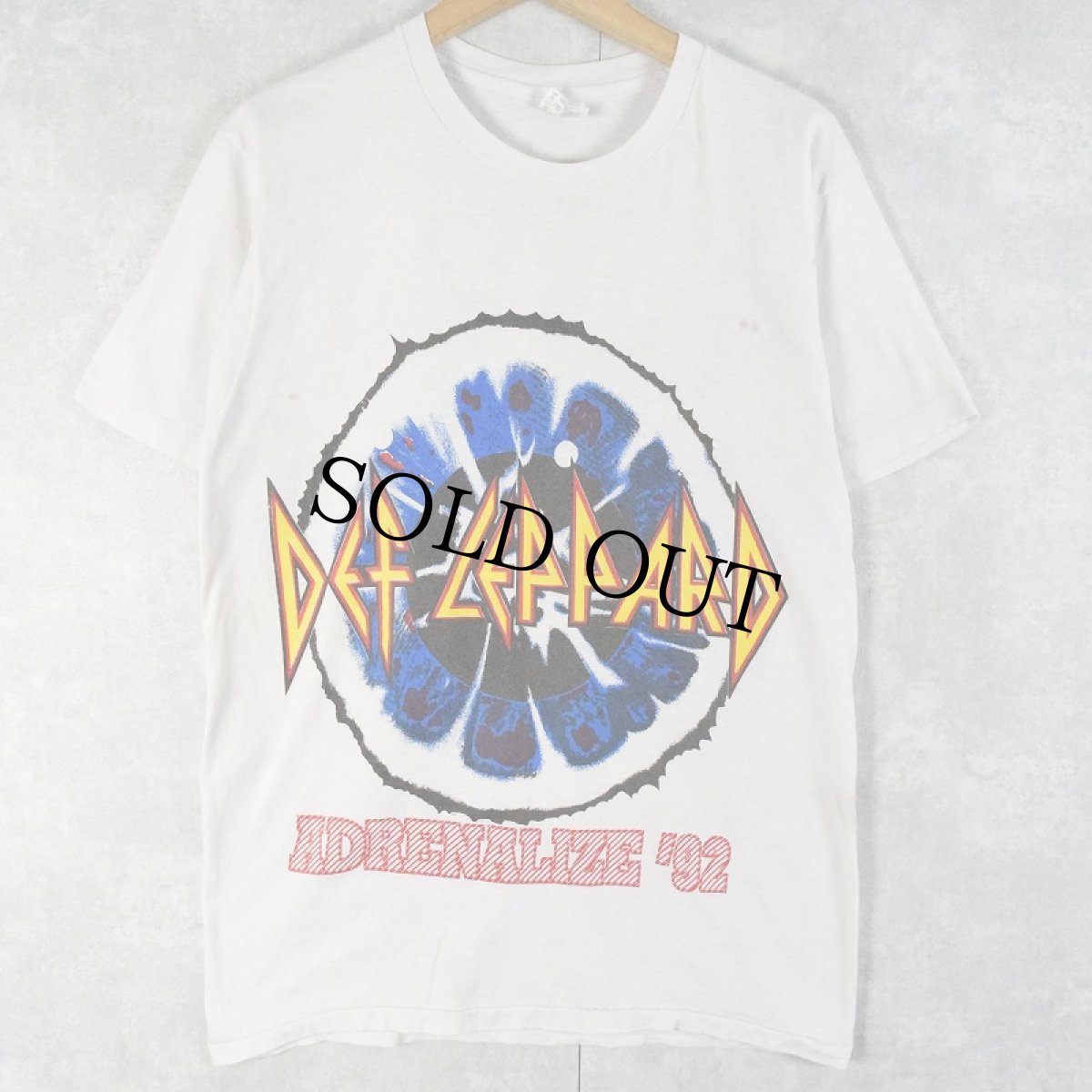 画像1: 90's DEF LEPPARD "ADRENALIZE" ロックバンド アルバムTシャツ L (1)