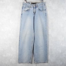 画像1: 90's Levi's SILVER TAB USA製 "hipster wide leg" デニムパンツ W29 (1)