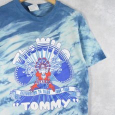 画像1: 80's The Who "TOMMY" Celebrating 25 years ロックバンド タイダイTシャツ L (1)