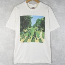 画像1: 90's THE BEATLES USA製 "ABBEY ROAD" ロックバンドアルバムTシャツ L (1)